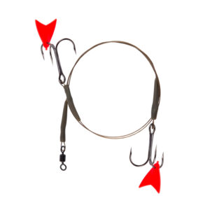 DEADBAIT PIKE TRACE 7X7 (2 TREBLE HOOKS, BARBLESS)